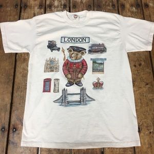Vintage English Teddy Bear Tee/ L